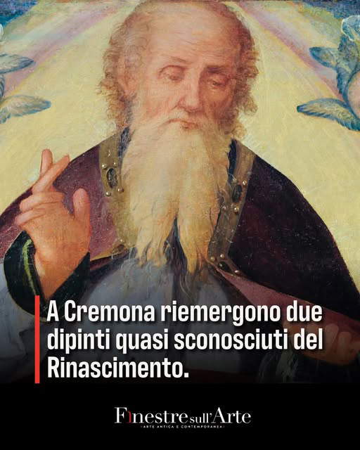 Un Dio Padre benedicente e un Battesimo di Cristo attribuiti a Boccaccio Boccaccino ampliano il catalogo de...