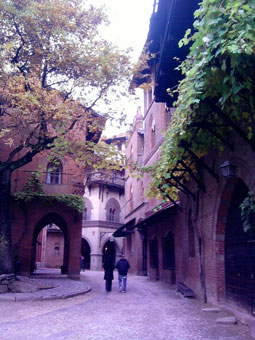 Rue du village médiéval de Turin