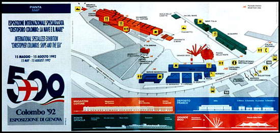 Die Karte der Expo 1992