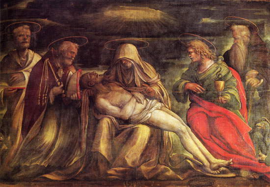 Amico Aspertini, Pietà (1519 ; Bologne, San Petronio)