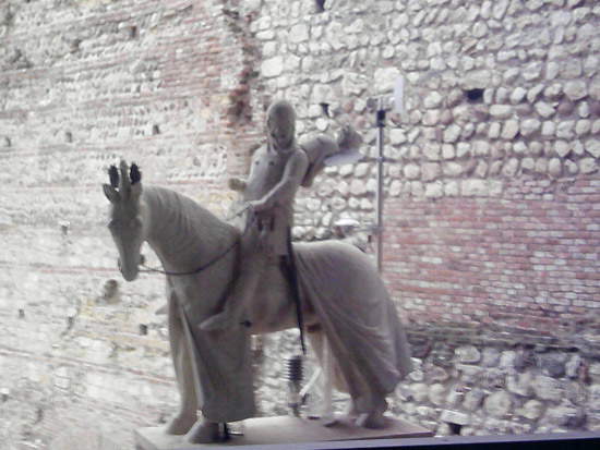 La statua di Cangrande al Museo di Castelvecchio