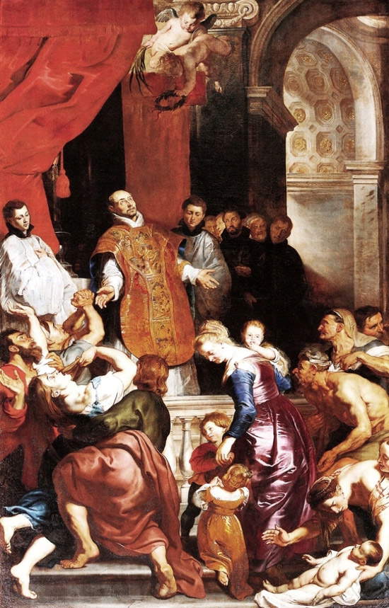 Pieter Paul Rubens, Die Wunder des Heiligen Ignatius von Loyola (1619-1620; Genua, Chiesa del Gesù)