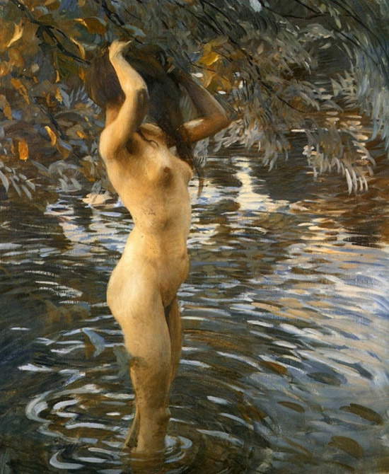 Ettore Tito, El baño (1909; París, Museo de Orsay)