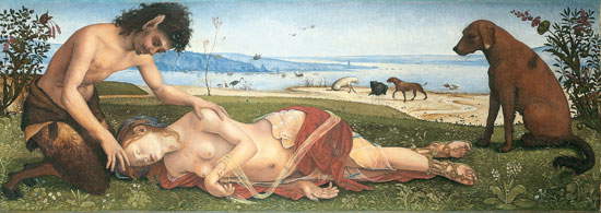 Piero di Cosimo, Satiro che piange la morte di una ninfa