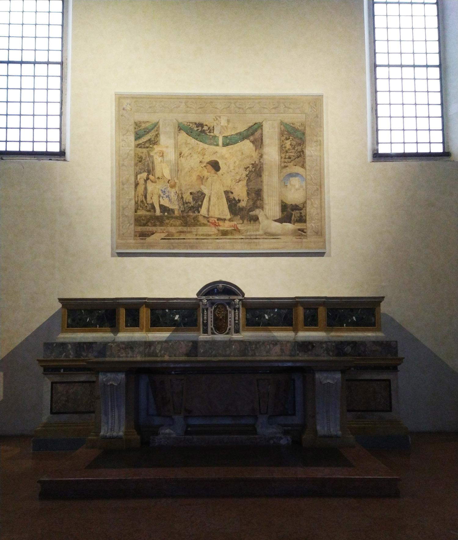 L'affresco di Piero della Francesca dentro al Tempio