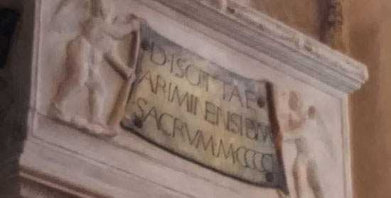 L'epigrafe sul sepolcro di Isotta