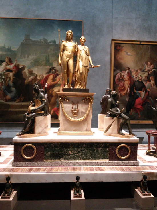 Le statue di Apollo e Diana