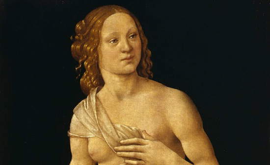 Lorenzo di Credi, Venere, particolare