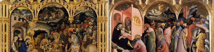 So nah und doch so fern: Die Anbetung der Heiligen Drei K&ouml;nige von Gentile da Fabriano und Lorenzo Monaco