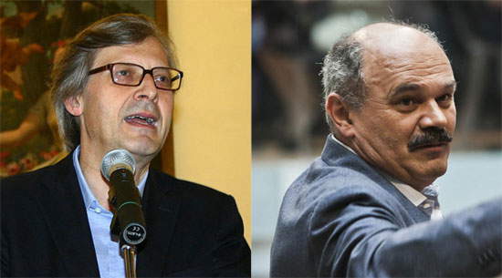 Vittorio Sgarbi e Oscar Farinetti