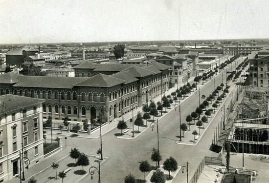 Viale Mussolini nel 1935