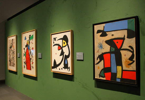 Immagine dalla mostra di MirÃ³ al Mudec di Milano