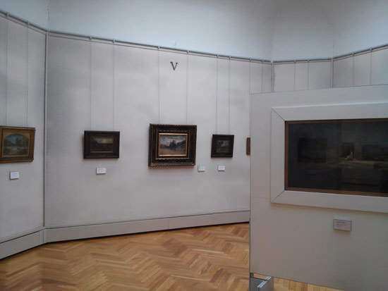 Una sala della Galleria Ricci Oddi di Piacenza