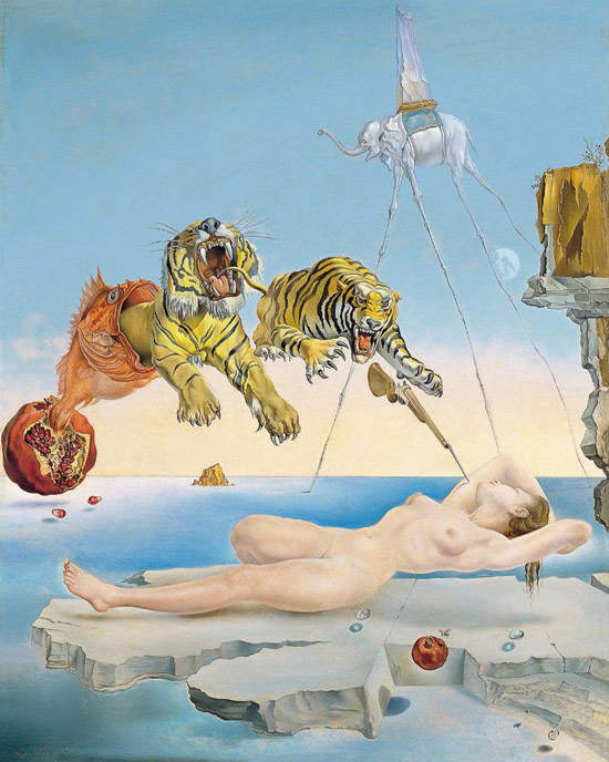 Salvador Dalí, Rêve provoqué par le vol d'une abeille autour d'une grenade un instant avant le réveil