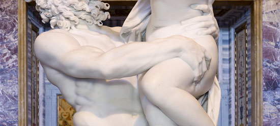 Gian Lorenzo Bernini, Le viol de Perséphone, particolare