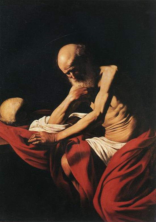 Caravaggio, San Girolamo penitente