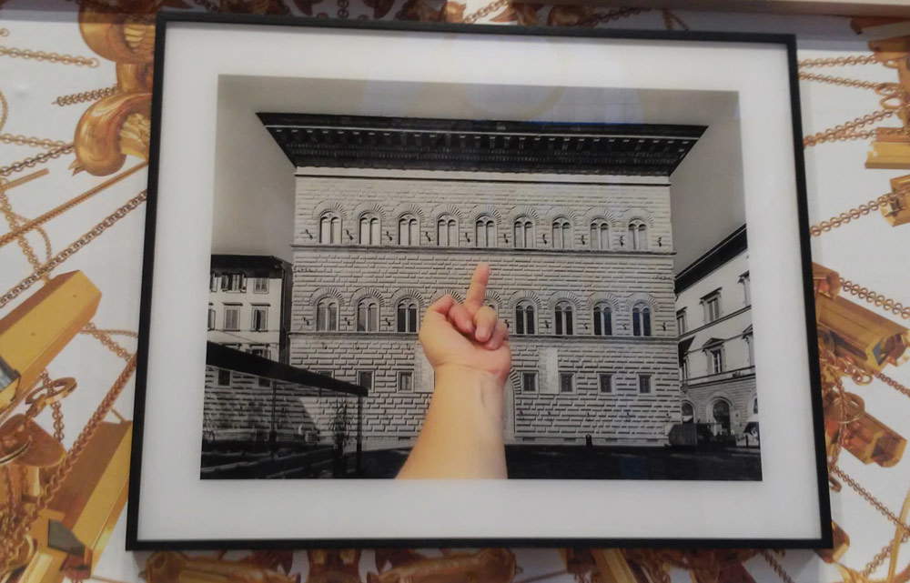 La fotografia della serie Study of Perspective dedicata a Palazzo Strozzi