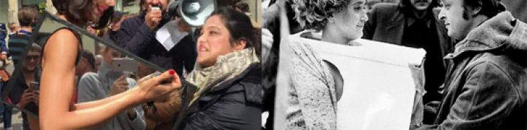 Milo Moir&eacute; masturbiert in der &Ouml;ffentlichkeit: ein Remake von 'Tapp-und Tastkino' von Valie Export