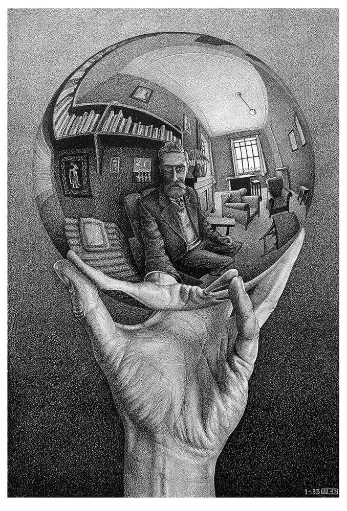 Maurits Cornelis Escher, Main avec sphère réfléchissante