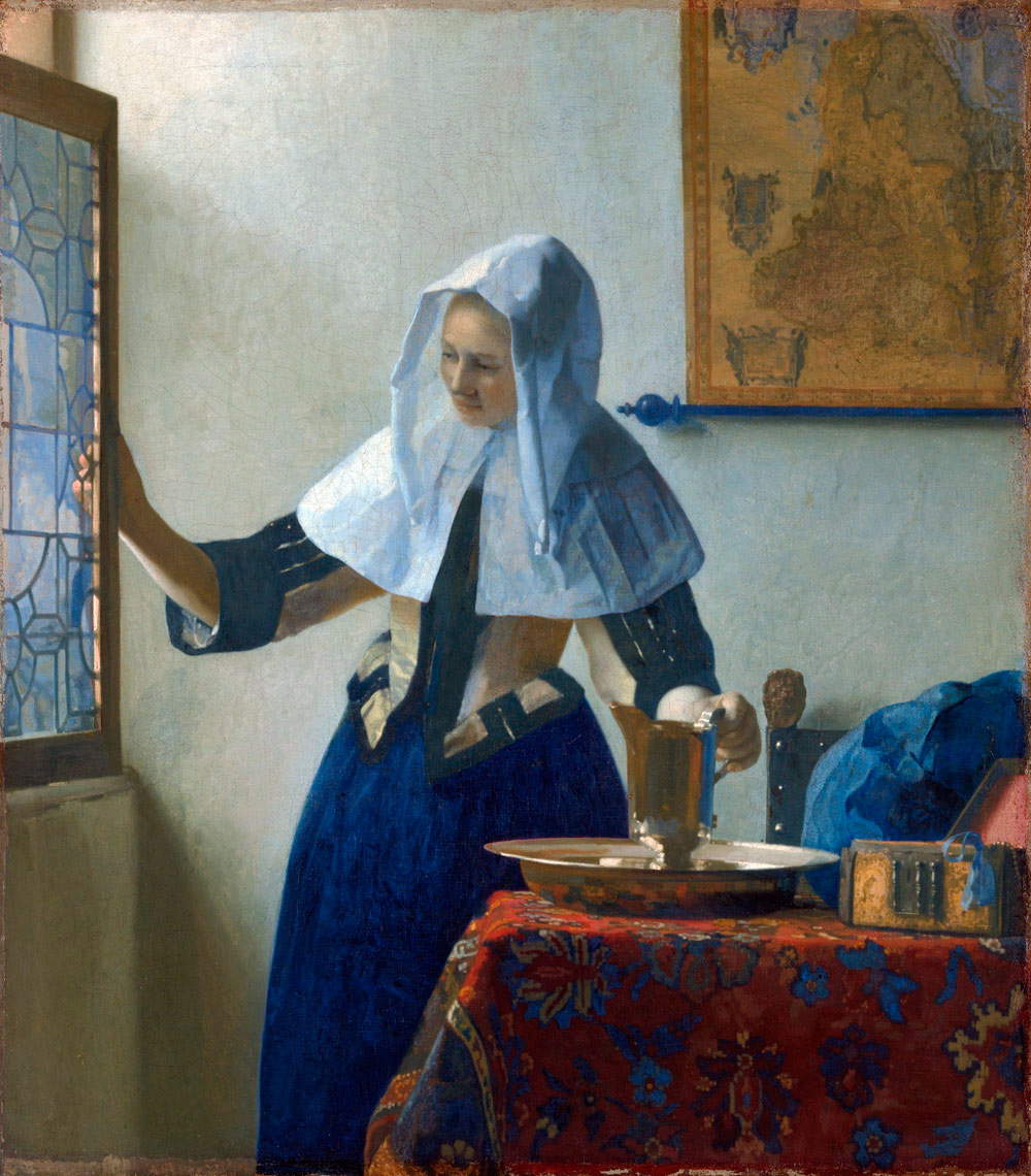 Jan Vermeer, Junger Mann mit Wasserkrug