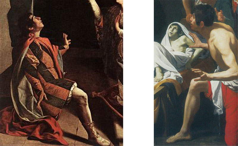 Confronto tra Orazio Gentileschi e Domenico Fiasella