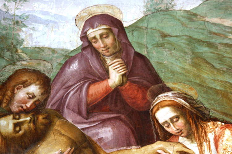 Particolare della Pietà