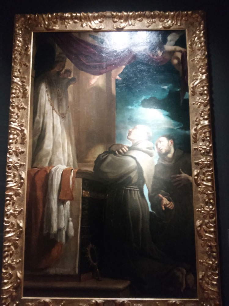 Guercino, San Bernardino da Siena e san Francesco d’Assisi in preghiera davanti alla Madonna di Loreto