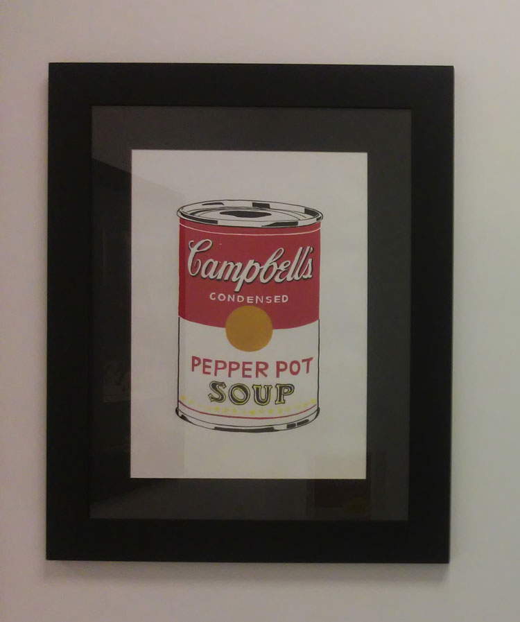 Andy Warhol, soupe Campbell, poivrière