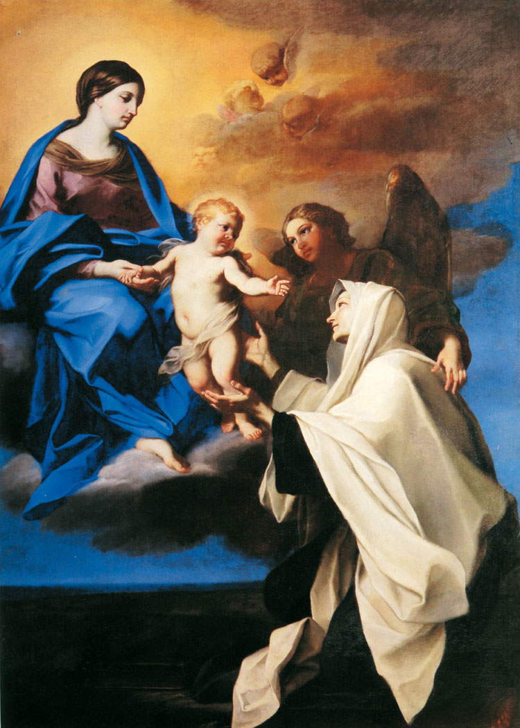 Carlo Maratta, La Vergine con il Bambino appare a santa Francesca Romana