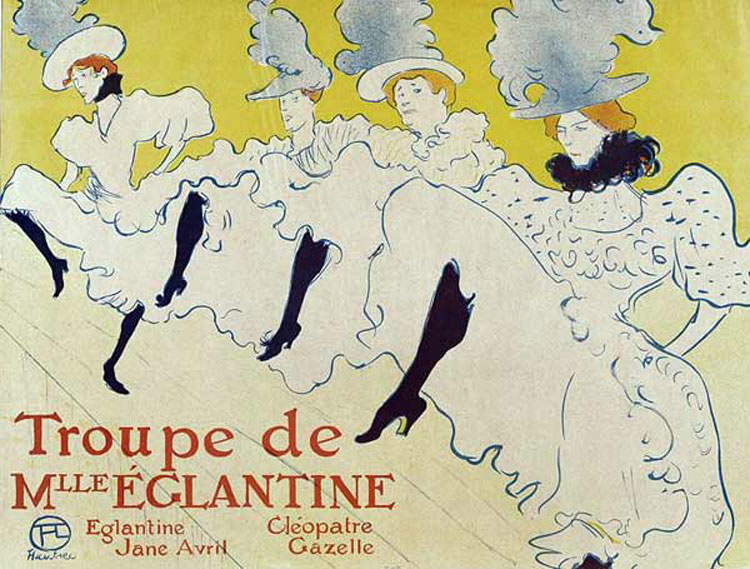 Henri de Toulouse-Lautrec, La Troupe de Mademoiselle Églantine