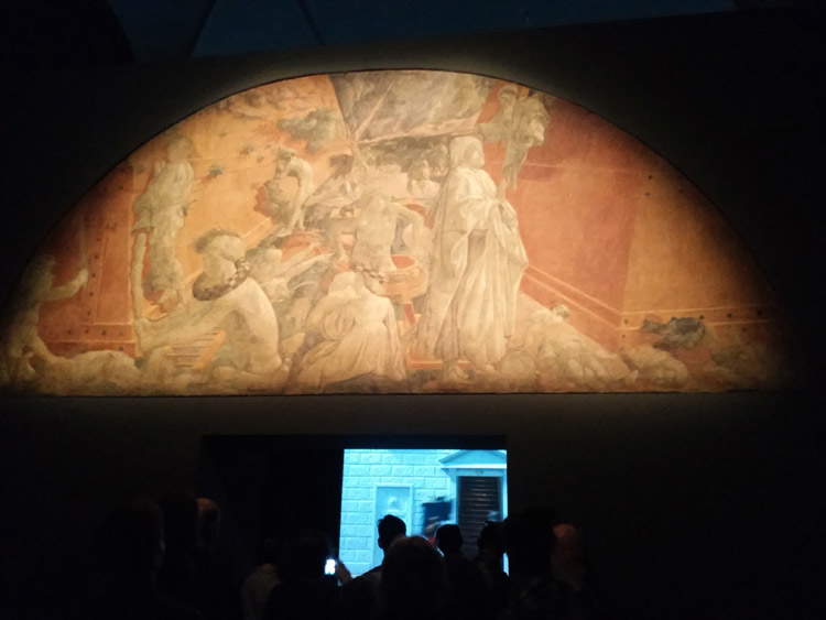 La sala con The Deluge il Diluvio di Paolo Uccello