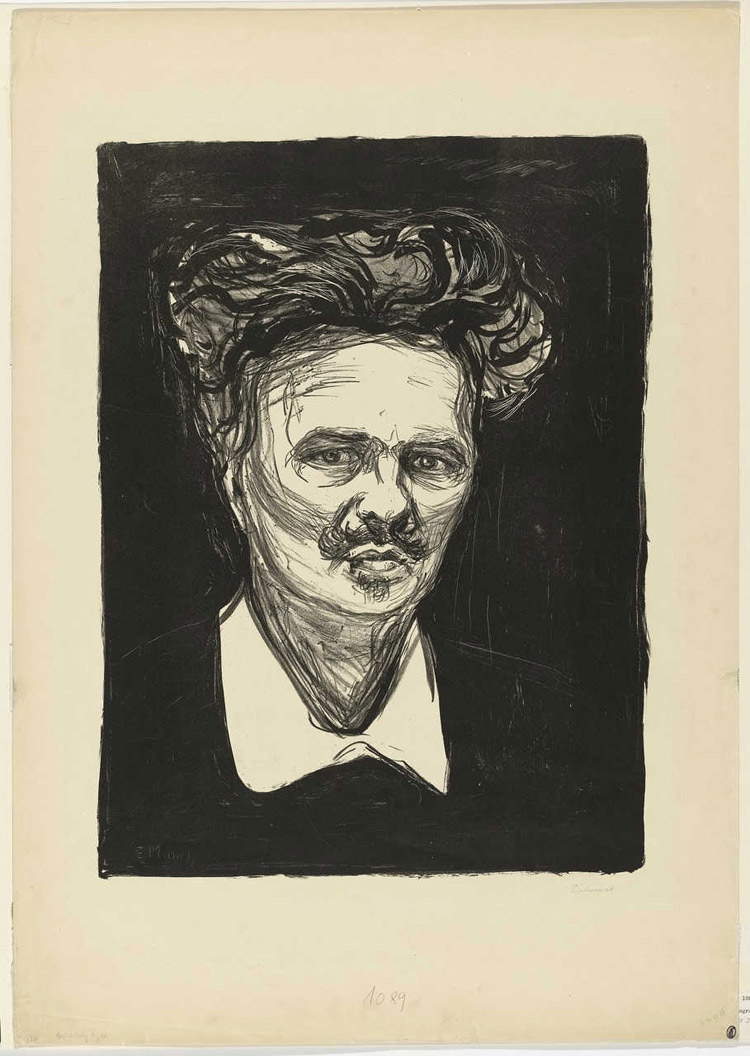 Edvard Munch, Ritratto di August Strindberg