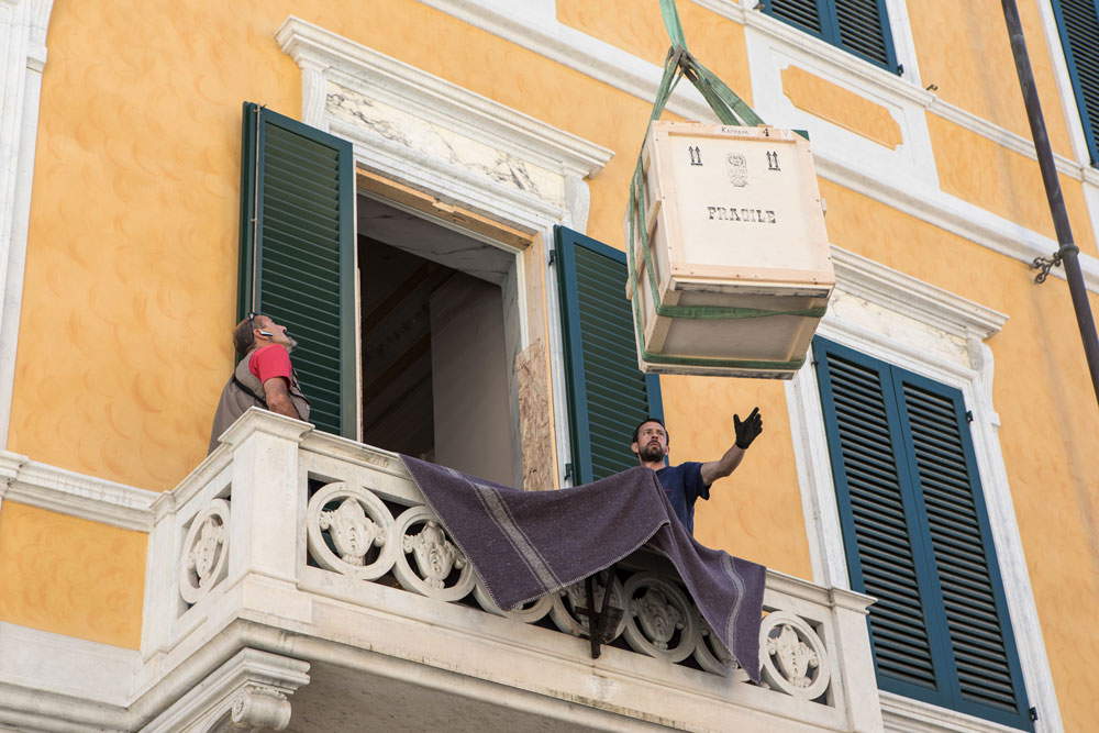 L'arrivo a Carrara delle opere della mostra Dopo Canova