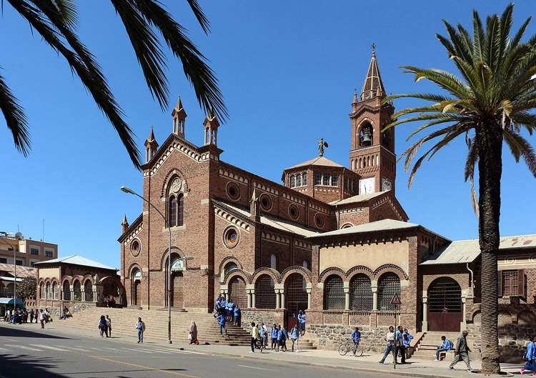 Asmara, la chiesa di Nostra Signora del Rosario