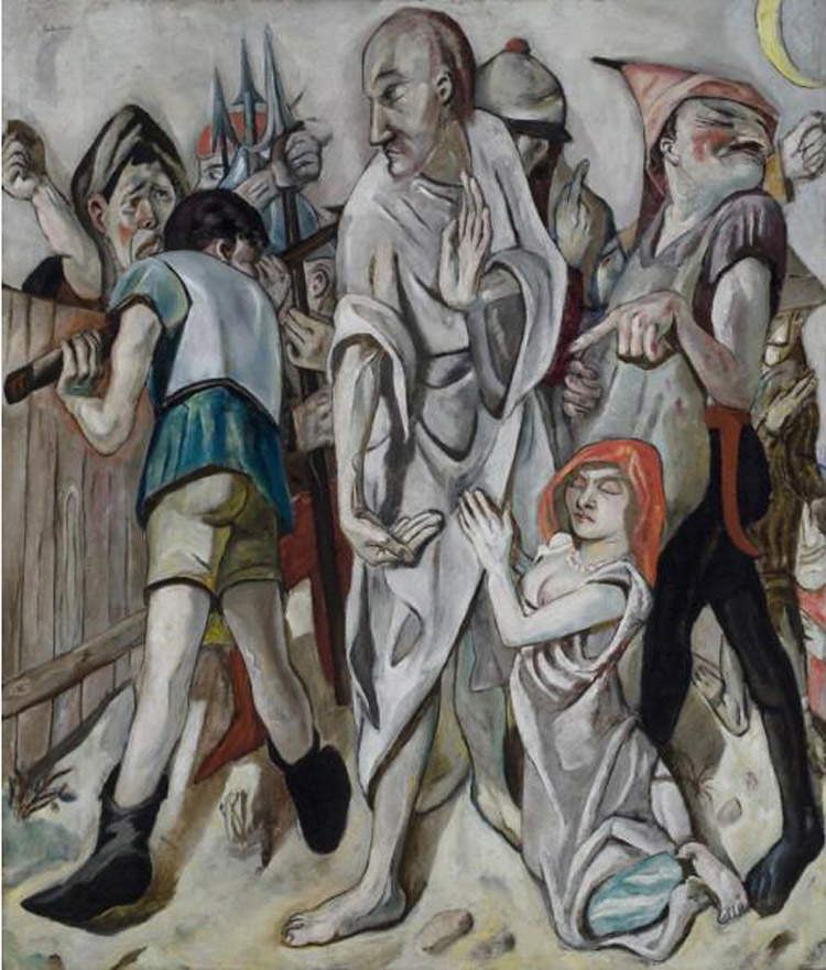 Max Beckmann, Cristo e l'adultera