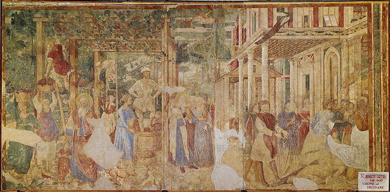 Benozzo Gozzoli, Vendemmia ed ebbrezza di Noè