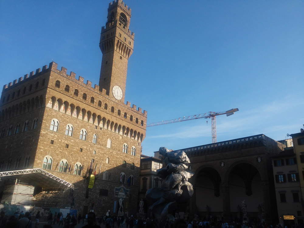 Urs Fischer, Big Clay #4 in piazza della Signoria