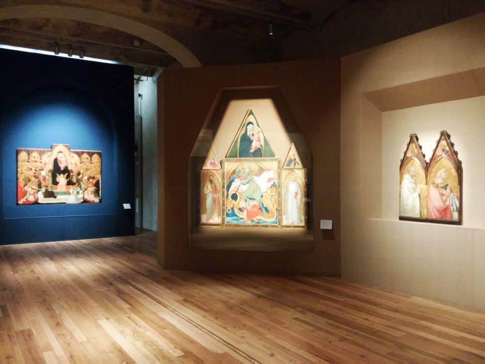 Sala della mostra Ambrogio Lorenzetti a Siena