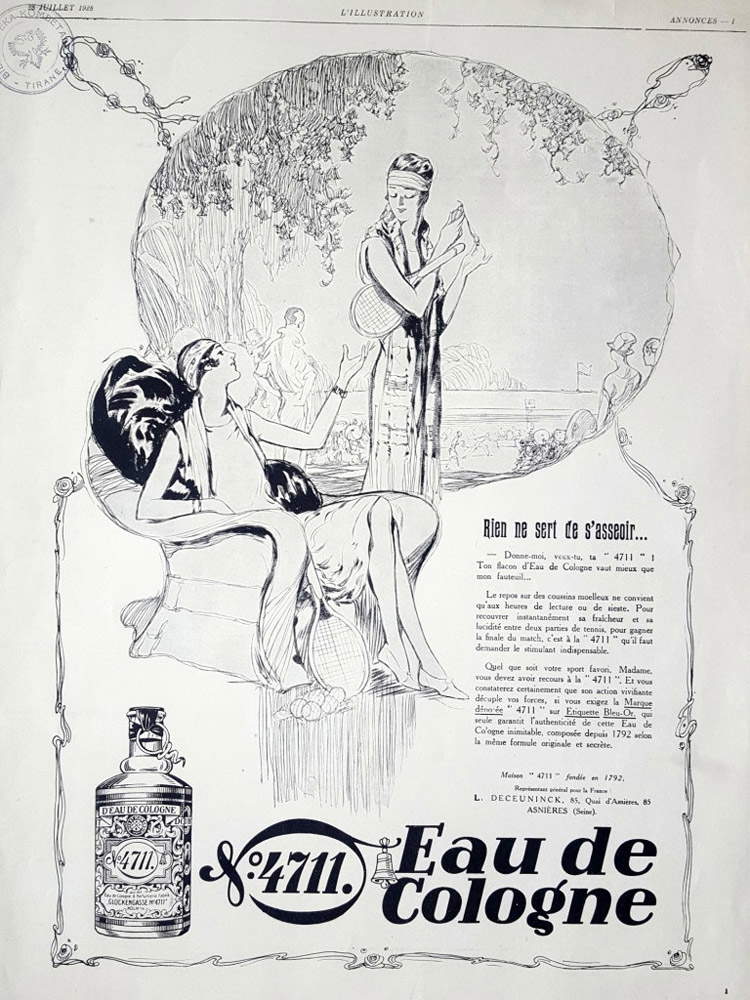 Lutz Ehrenberger, illustration pour l'Eau de Cologne 4711