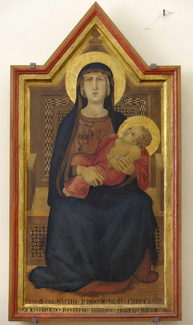 Ambrogio Lorenzetti, Madonna col Bambino in trono