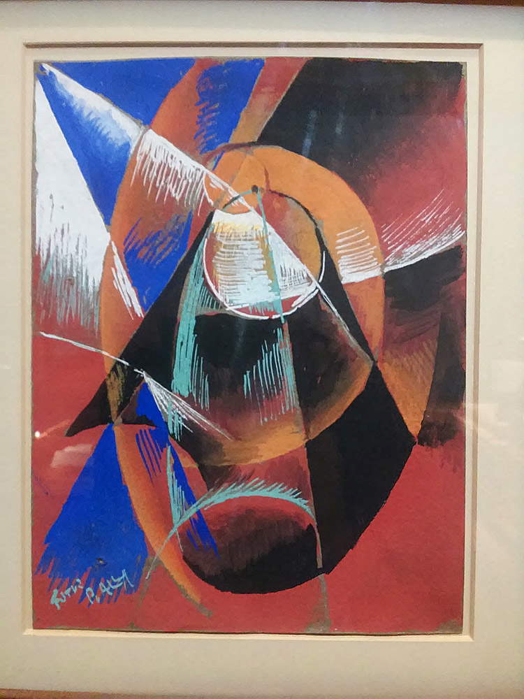 Giacomo Balla, Mercurio che passa davanti al sole visto nel cannocchiale (1914; tempera su carta, 24 x 18 cm; Roma, Futur-ism)