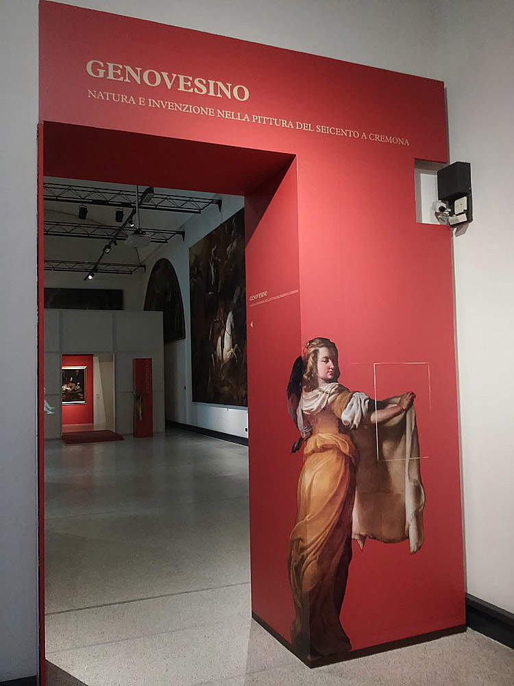 L'ingresso della mostra sul Genovesino al Museo Civico Ala Ponzone di Cremona