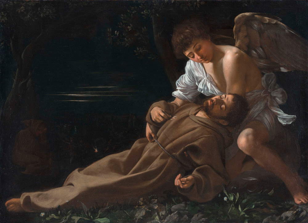 Caravaggio, San Francesco in estasi