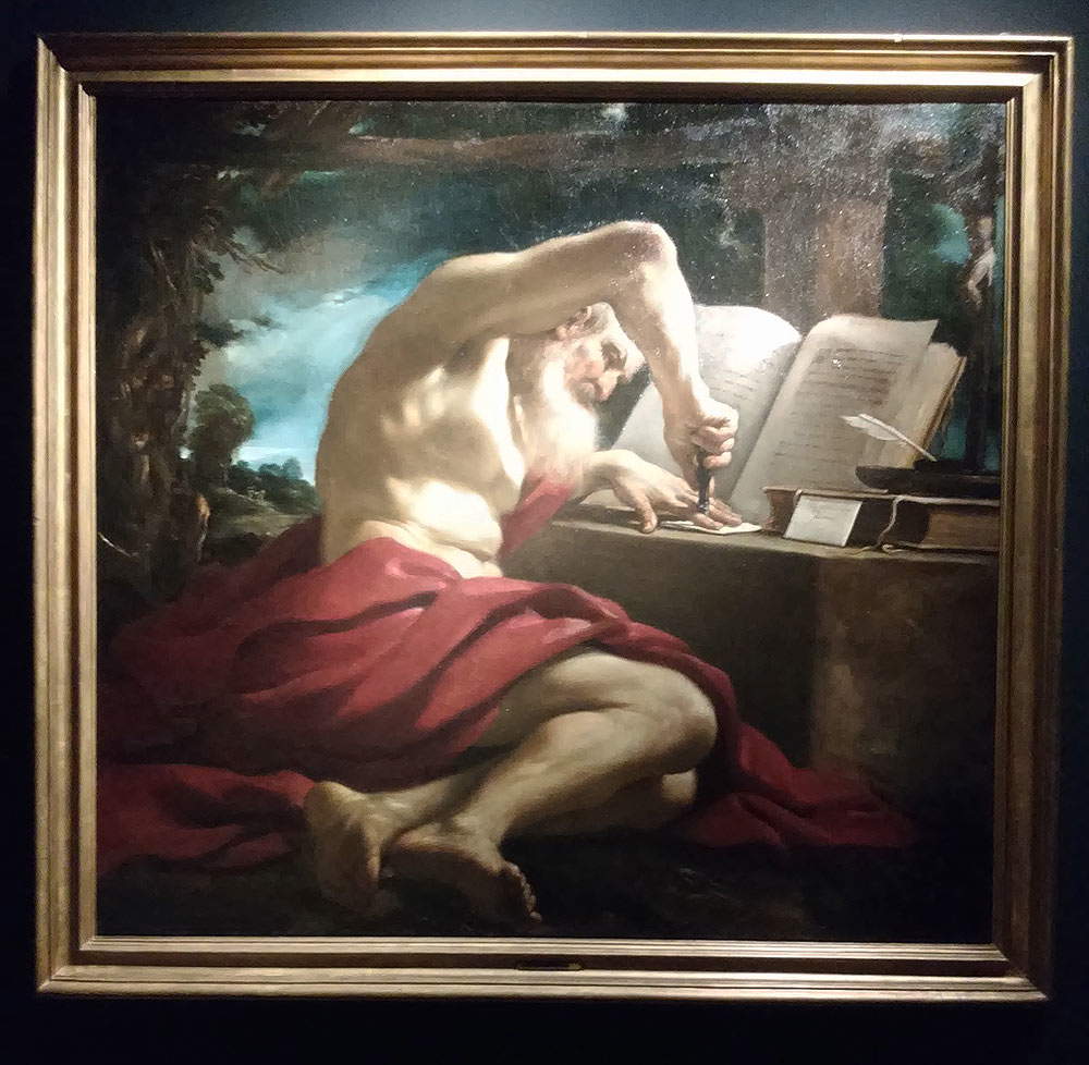 Guercino, San Girolamo nell’atto di sigillare una lettera