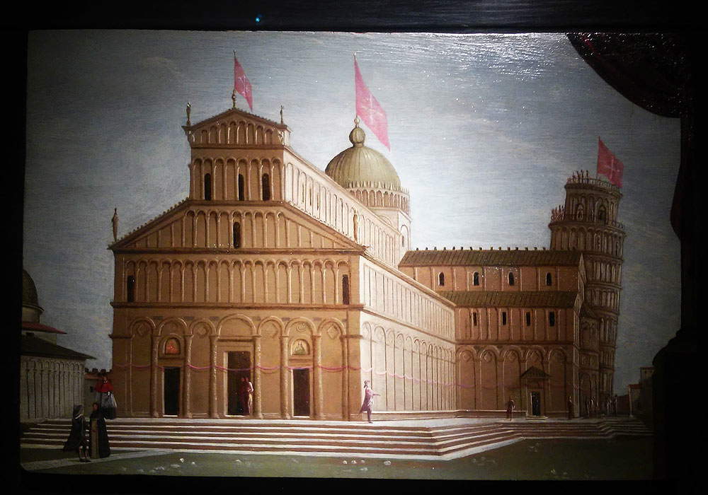 Pietro Ciafferi, Veduta del Duomo di Pisa in occasione dell'allestimento della cintola