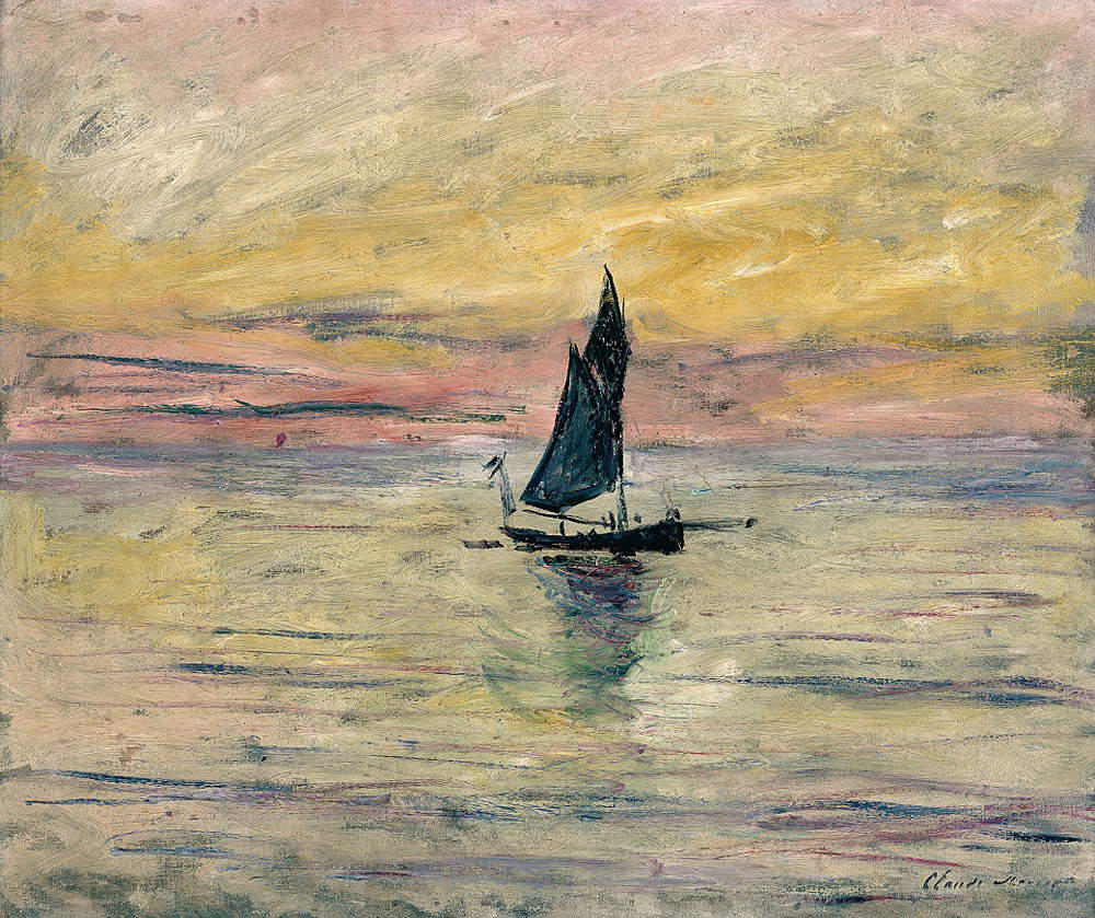 Claude Monet, Barca a vela. Effetto sera