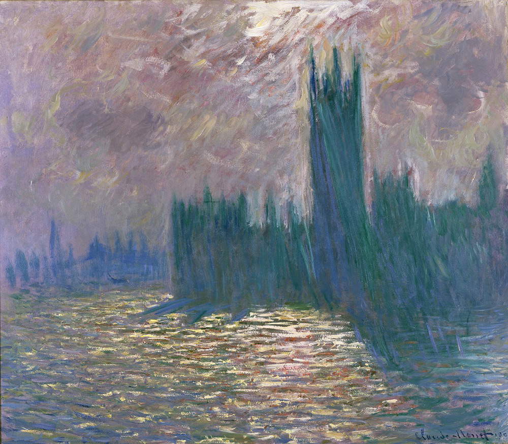 Claude Monet, Londra, il Parlamento. Riflessi sul Tamigi