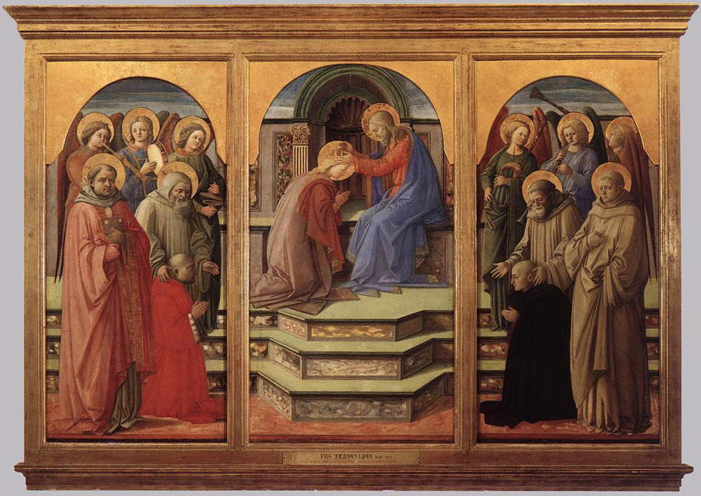 Filippo Lippi, Incoronazione della Vergine con angeli e santi detta Incoronazione Marsuppini