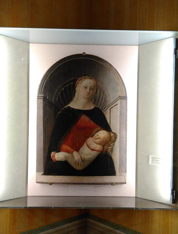 Filippo Lippi, La Madonna col Bambino nella sua collocazione a Montespertoli