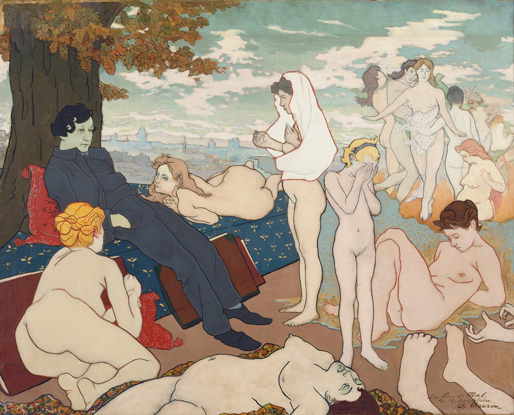 Charles Maurin, L’aurore du rêve (1891 circa; olio su tela, 81 x 100,4 cm; Saint Étienne, Musée d’art moderne et contemporain) Charles Maurin, L’aurore du rêve (1891 circa; olio su tela, 81 x 100,4 cm; Saint Étienne, Musée d’art moderne et contemporain)